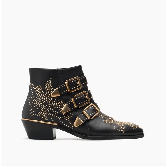 Black and gold booties - Picture 3 of 7